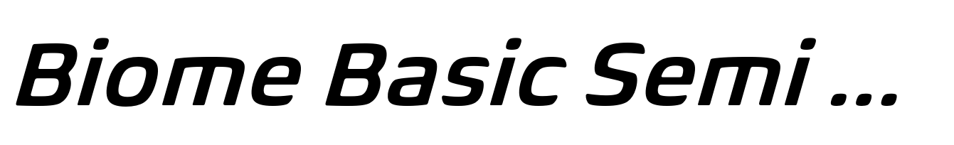 Biome Basic Semi Bold Italic